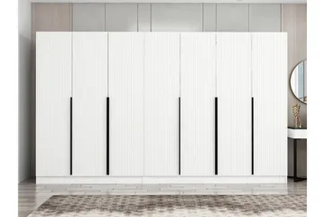 Fruitland Garderob 315 cm - Vit - Förvaring - Klädförvaring - Garderob & garderobssystem
