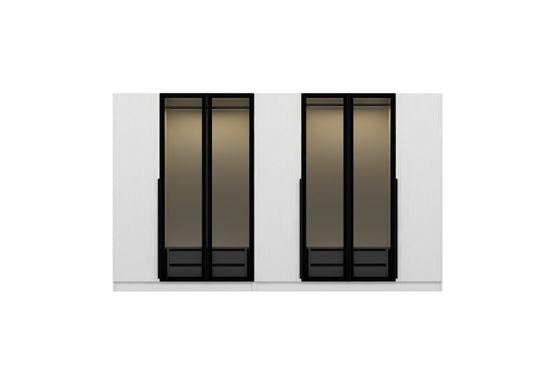 Fruitland Garderob 315 cm - Vit - Förvaring - Klädförvaring - Garderob & garderobssystem