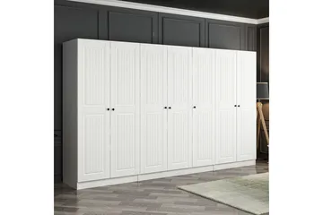 Fruitland Garderob 315 cm - Vit - Förvaring - Klädförvaring - Garderob & garderobssystem