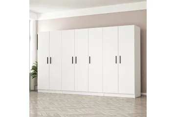 Fruitland Garderob 315 cm - Vit - Förvaring - Klädförvaring - Garderob & garderobssystem