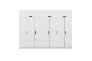 Fruitland Garderob 315x235 cm - Vit - Förvaring - Klädförvaring - Garderob & garderobssystem