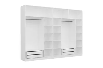Fruitland Garderob 315x235 cm - Vit - Förvaring - Klädförvaring - Garderob & garderobssystem