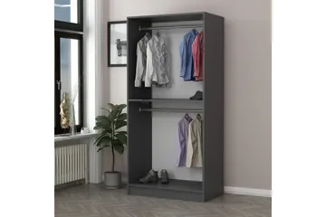 Fruitland Garderob 90 cm - Antracit - Förvaring - Klädförvaring - Garderob & garderobssystem