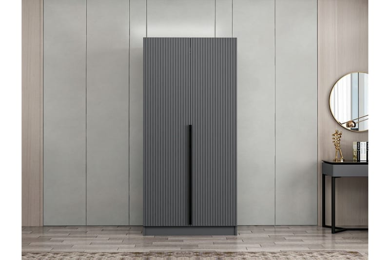 Fruitland Garderob 90 cm - Antracit - Förvaring - Klädförvaring - Garderob & garderobssystem