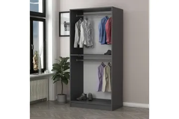 Fruitland Garderob 90 cm - Antracit - Förvaring - Klädförvaring - Garderob & garderobssystem