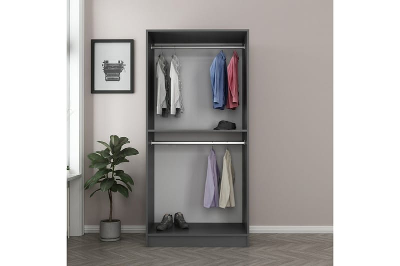 Fruitland Garderob 90 cm - Antracit - Förvaring - Klädförvaring - Garderob & garderobssystem