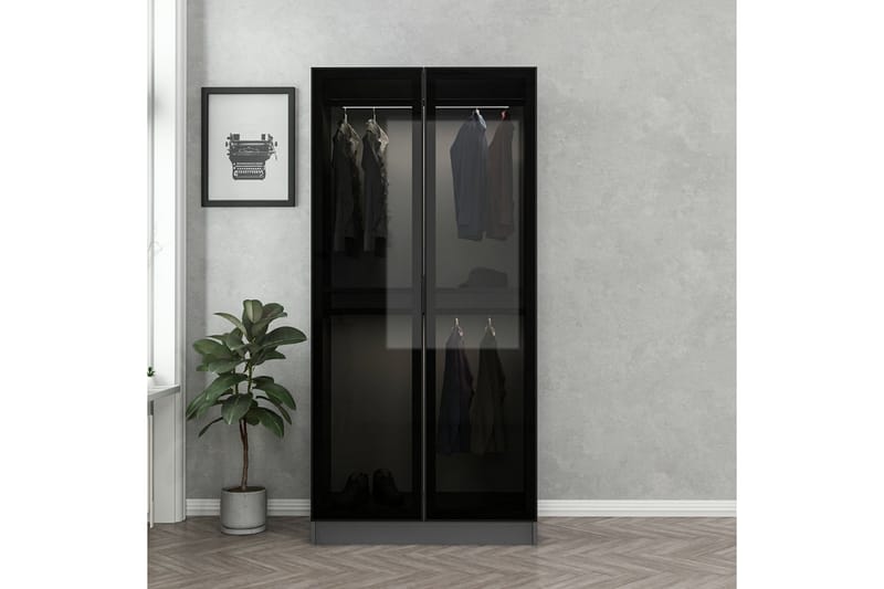 Fruitland Garderob 90 cm - Antracit - Förvaring - Klädförvaring - Garderob & garderobssystem