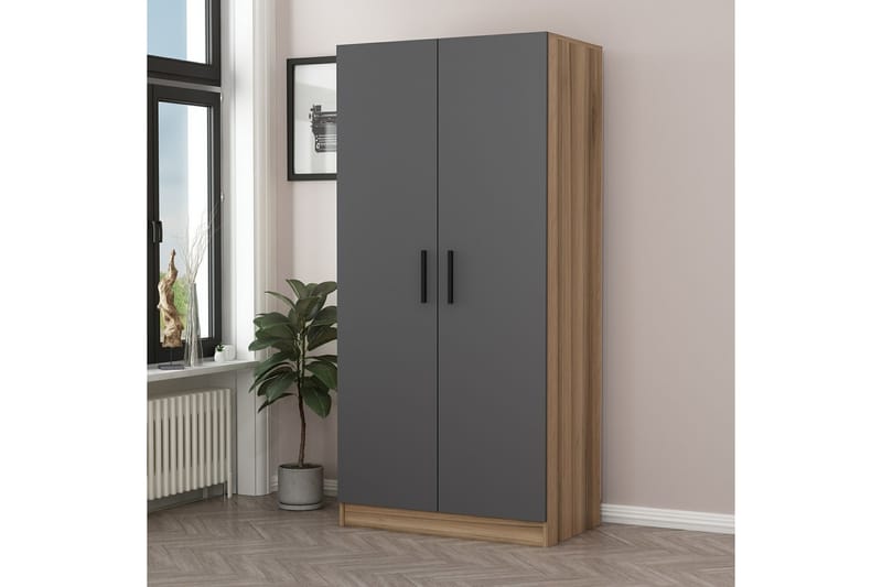 Fruitland Garderob 90 cm - Antracit - Förvaring - Klädförvaring - Garderob & garderobssystem