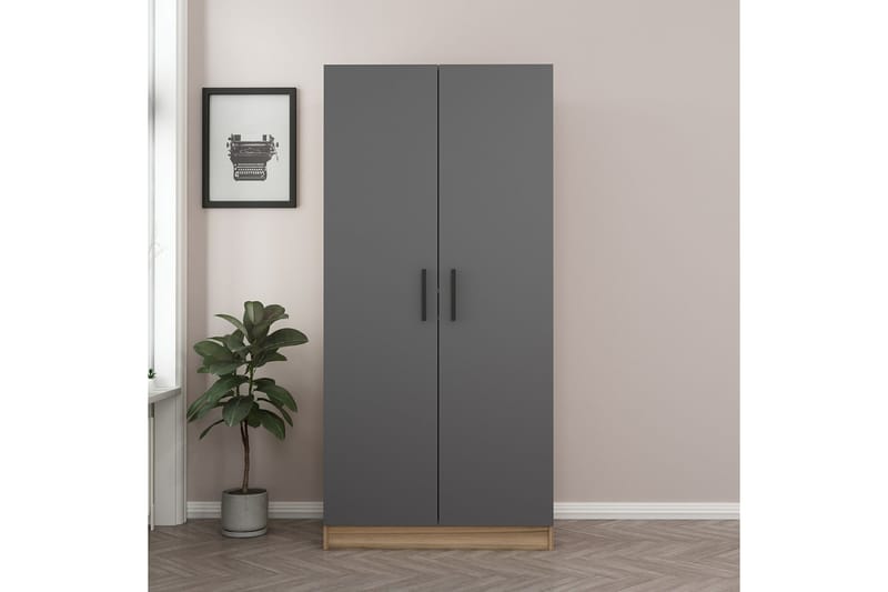 Fruitland Garderob 90 cm - Antracit - Förvaring - Klädförvaring - Garderob & garderobssystem