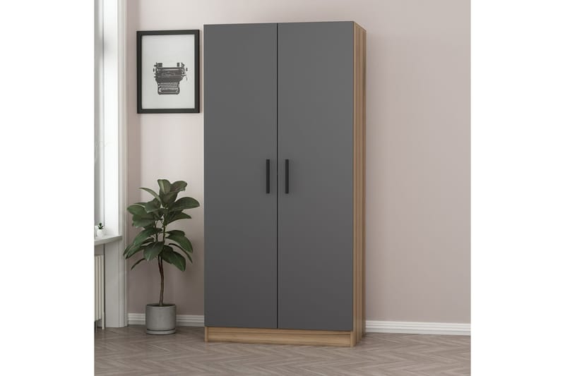 Fruitland Garderob 90 cm - Antracit - Förvaring - Klädförvaring - Garderob & garderobssystem