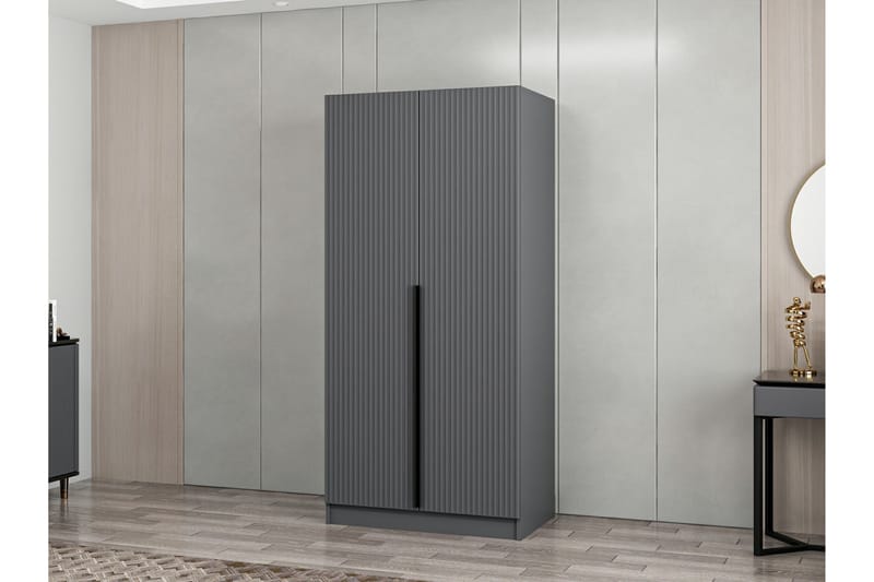 Fruitland Garderob 90 cm - Antracit - Förvaring - Klädförvaring - Garderob & garderobssystem