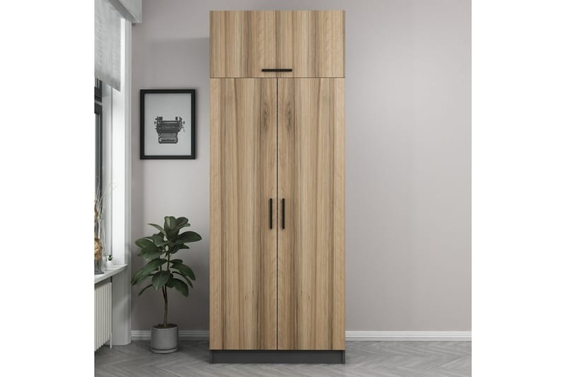Fruitland Garderob 90 cm - Antracit - Förvaring - Klädförvaring - Garderob & garderobssystem