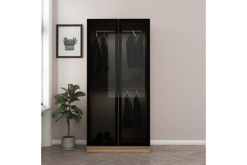 Fruitland Garderob 90 cm - Brun - Förvaring - Klädförvaring - Garderob & garderobssystem