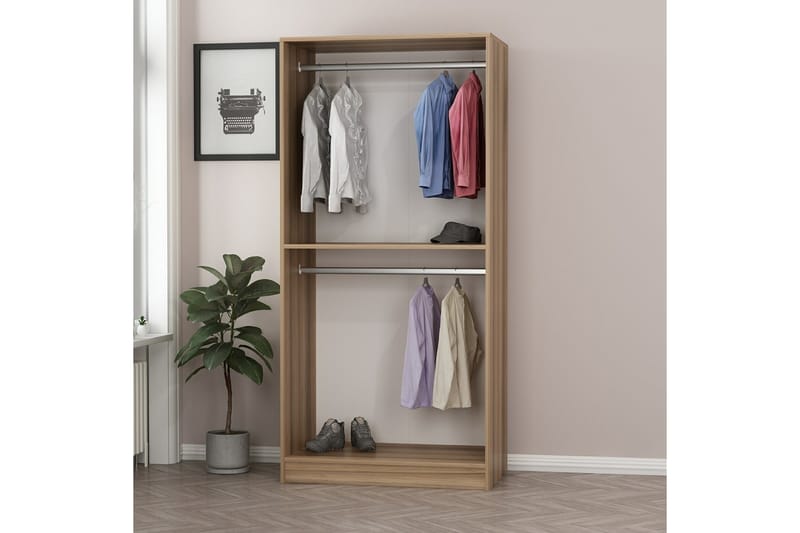 Fruitland Garderob 90 cm - Ek - Förvaring - Klädförvaring - Garderob & garderobssystem
