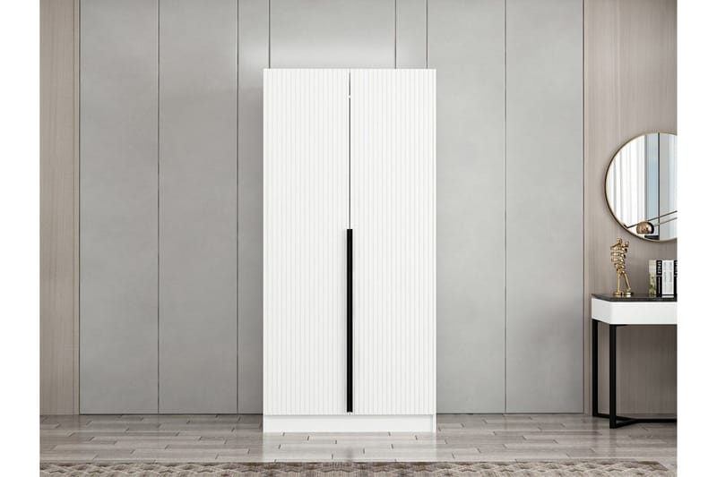 Fruitland Garderob 90 cm i Trä - Vit - Förvaring - Klädförvaring - Garderob & garderobssystem