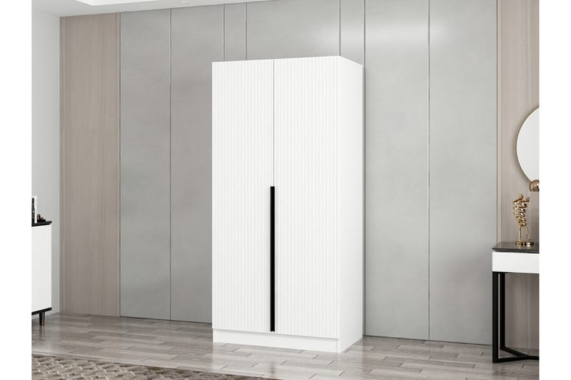 Fruitland Garderob 90 cm i Trä - Vit - Förvaring - Klädförvaring - Garderob & garderobssystem