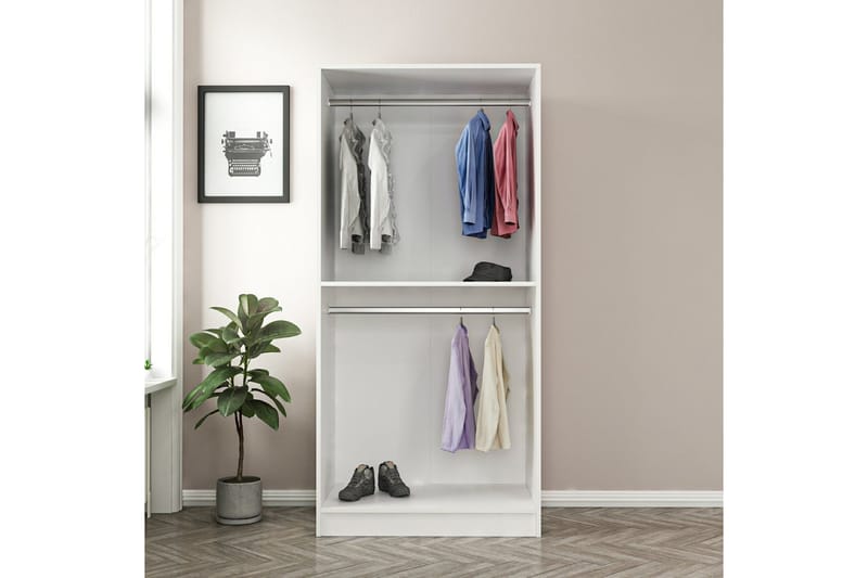 Fruitland Garderob 90 cm - Valnöt - Förvaring - Klädförvaring - Garderob & garderobssystem
