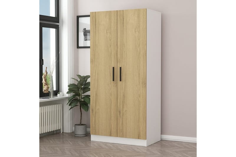 Fruitland Garderob 90 cm - Valnöt - Förvaring - Klädförvaring - Garderob & garderobssystem