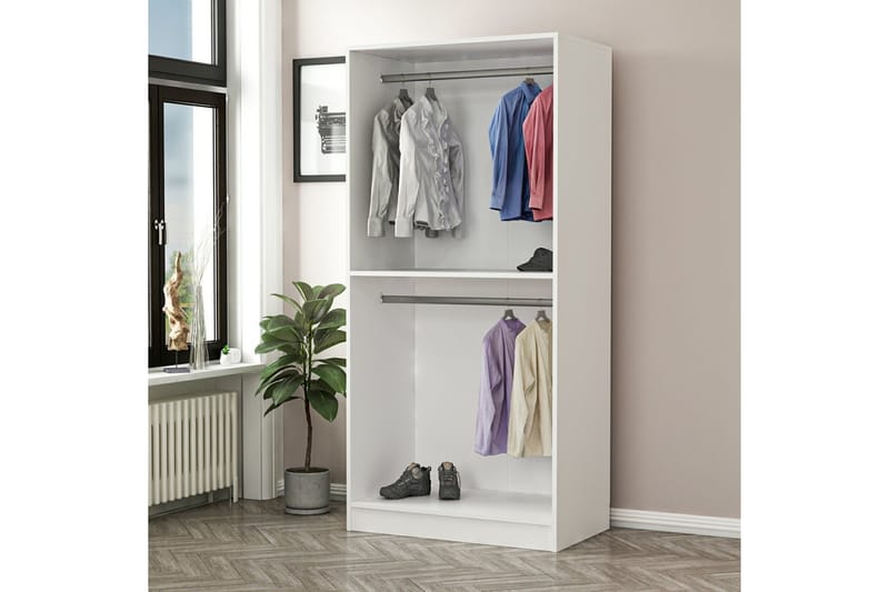 Fruitland Garderob 90 cm - Valnöt - Förvaring - Klädförvaring - Garderob & garderobssystem