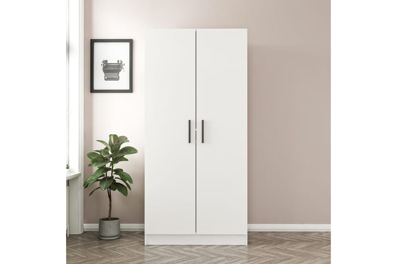 Fruitland Garderob 90 cm - Vit - Förvaring - Klädförvaring - Garderob & garderobssystem