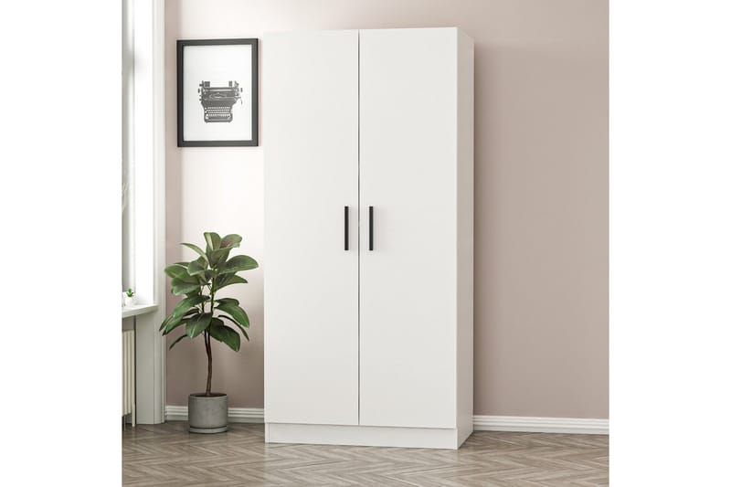 Fruitland Garderob 90 cm - Vit - Förvaring - Klädförvaring - Garderob & garderobssystem