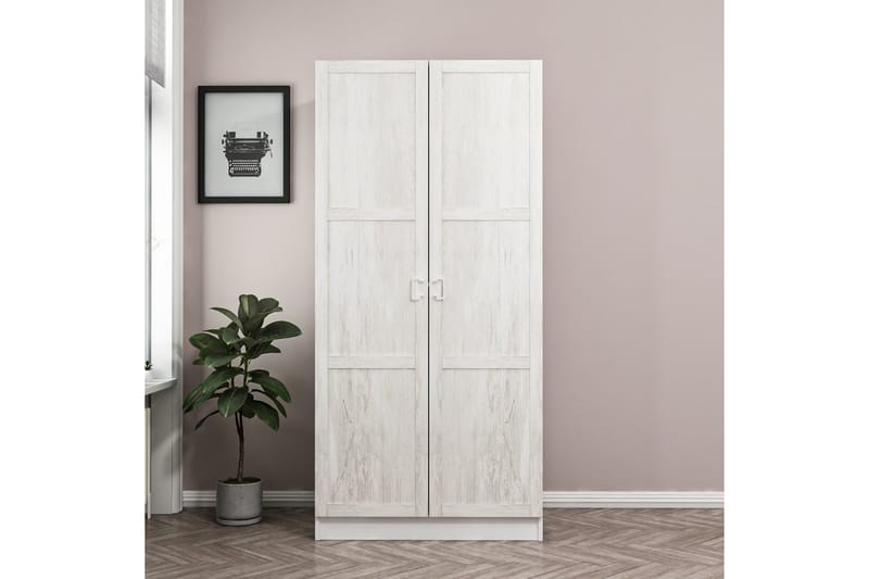 Fruitland Garderob 90 cm - Vit - Förvaring - Klädförvaring - Garderob & garderobssystem
