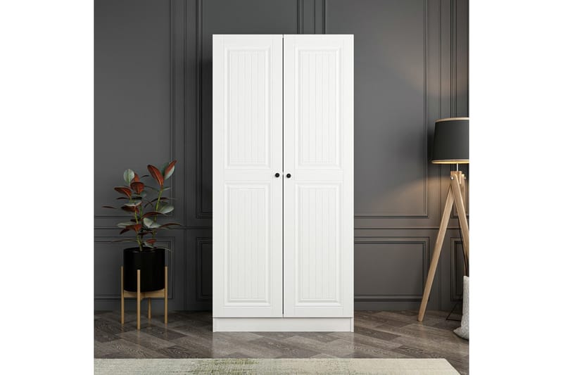 Fruitland Garderob 90 cm - Vit - Förvaring - Klädförvaring - Garderob & garderobssystem