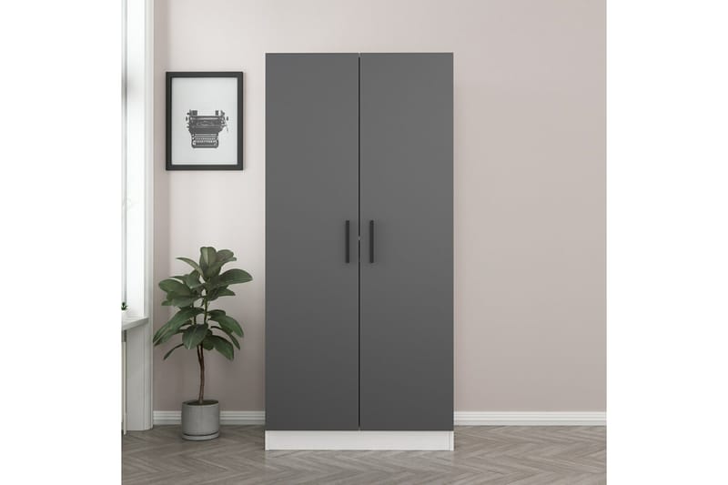 Fruitland Garderob 90 cm - Vit - Förvaring - Klädförvaring - Garderob & garderobssystem