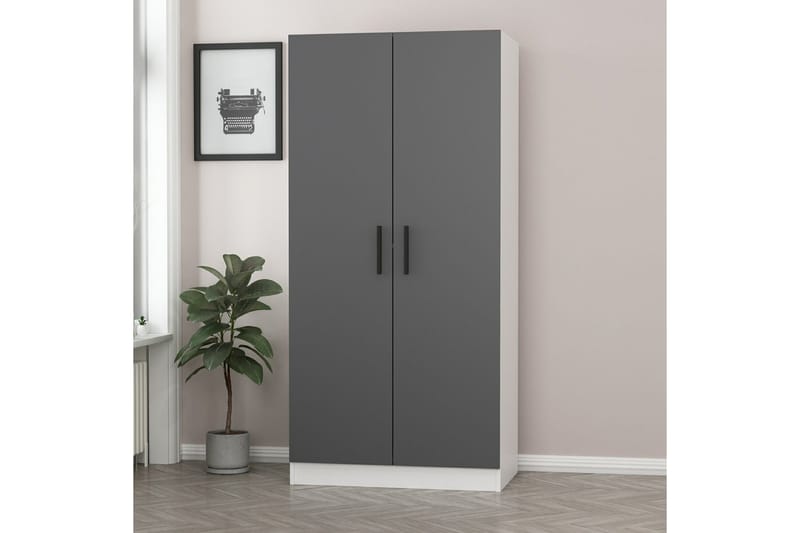 Fruitland Garderob 90 cm - Vit - Förvaring - Klädförvaring - Garderob & garderobssystem