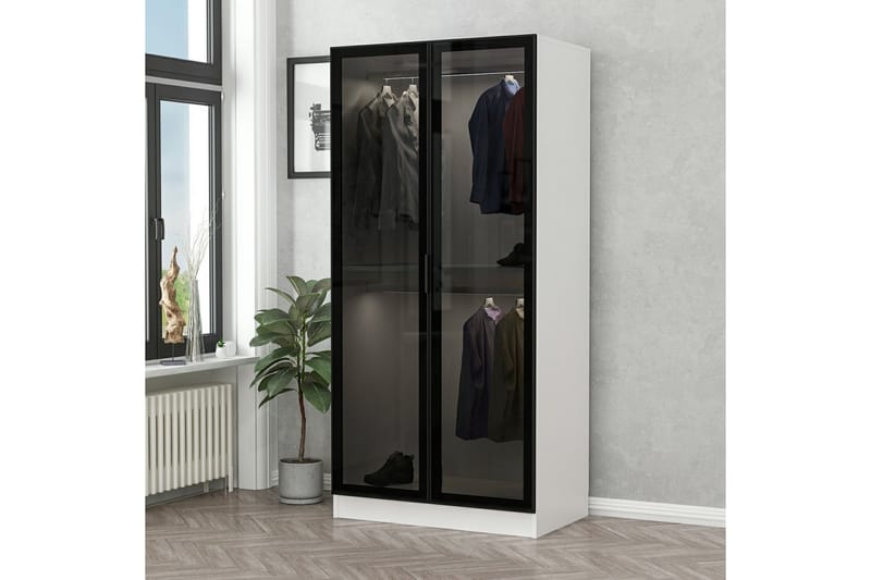 Fruitland Garderob 90 cm - Vit - Förvaring - Klädförvaring - Garderob & garderobssystem