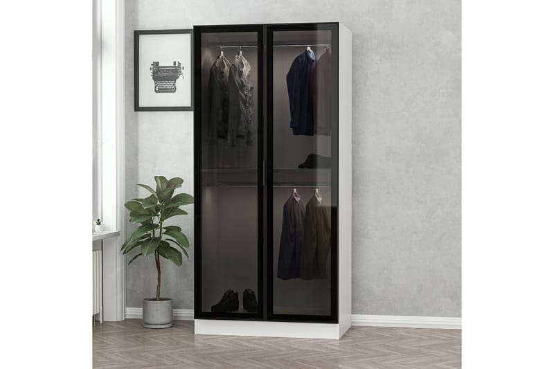 Fruitland Garderob 90 cm - Vit - Förvaring - Klädförvaring - Garderob & garderobssystem