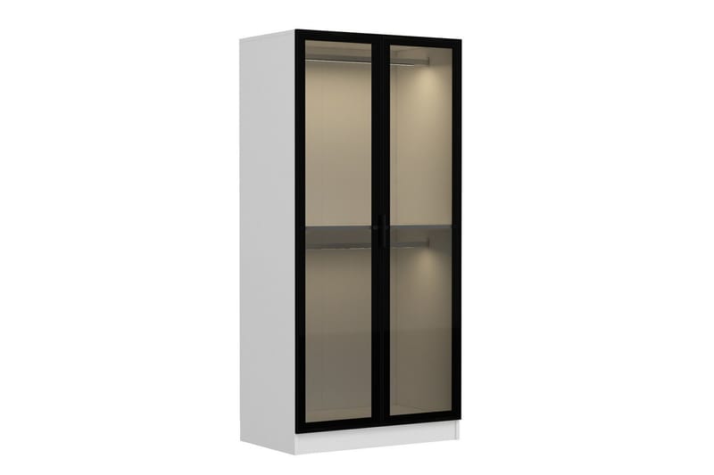 Fruitland Garderob 90 cm - Vit - Förvaring - Klädförvaring - Garderob & garderobssystem