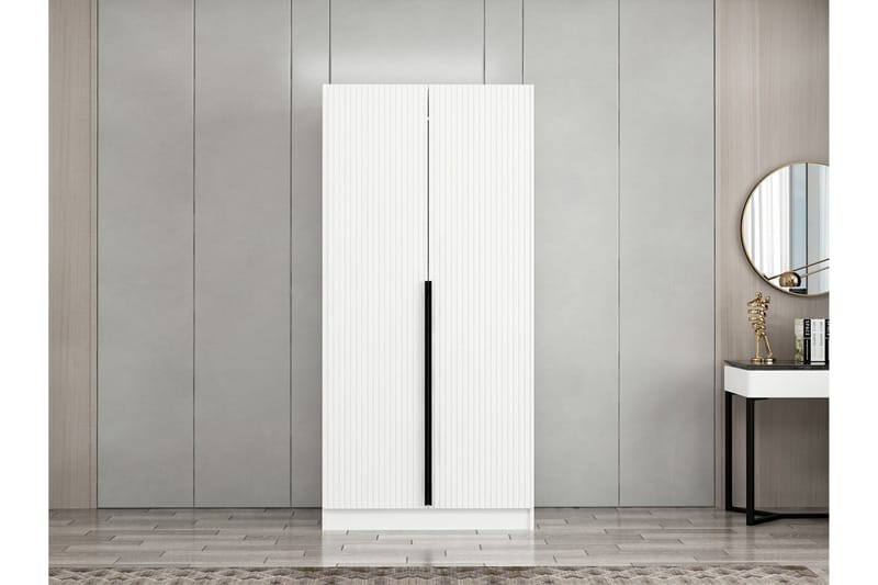 Fruitland Garderob 90 cm - Vit - Förvaring - Klädförvaring - Garderob & garderobssystem