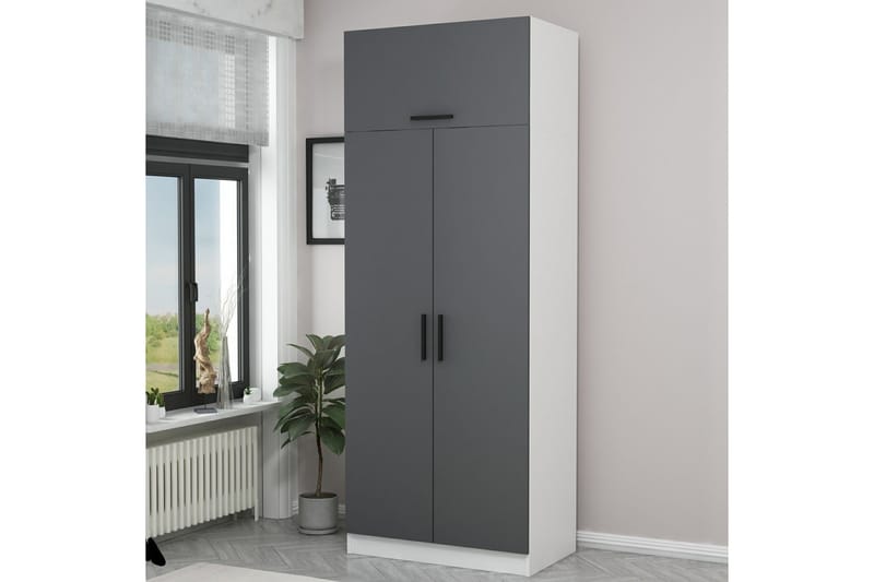 Fruitland Garderob 90 cm - Vit - Förvaring - Klädförvaring - Garderob & garderobssystem
