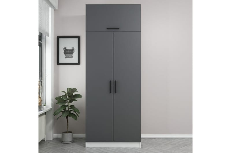Fruitland Garderob 90 cm - Vit - Förvaring - Klädförvaring - Garderob & garderobssystem