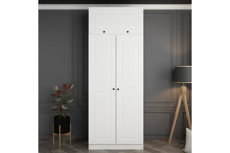 Fruitland Garderob 90 cm - Vit - Förvaring - Klädförvaring - Garderob & garderobssystem