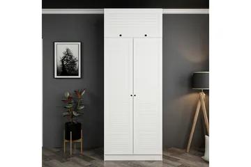Fruitland Garderob 90 cm - Vit - Förvaring - Klädförvaring - Garderob & garderobssystem