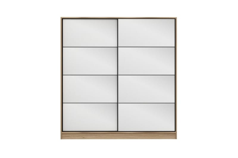 Fruitland Garderob med Spegel - Brun - Förvaring - Klädförvaring - Garderob & garderobssystem