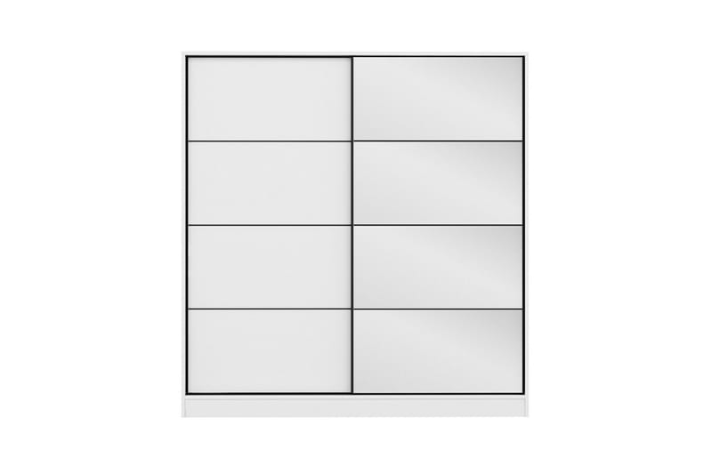 Fruitland Garderob med Spegel - Vit - Förvaring - Klädförvaring - Garderob & garderobssystem