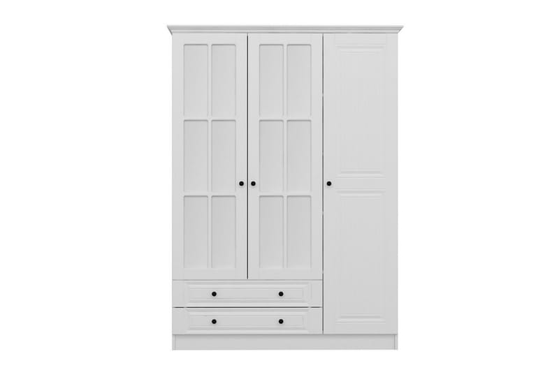 Fruitland Garderob med Spegel - Vit - Förvaring - Klädförvaring - Garderob & garderobssystem