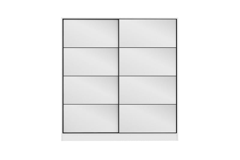 Fruitland Garderob med Spegel - Vit - Förvaring - Klädförvaring - Garderob & garderobssystem