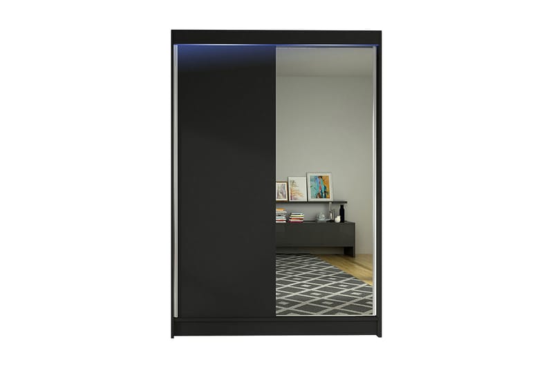 Garderob + LED - Svart/RGB LED - Förvaring - Klädförvaring - Garderob & garderobssystem