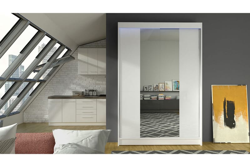 Garderob + LED - Vit/RGB LED - Förvaring - Klädförvaring - Garderob & garderobssystem - Klädskåp & fristående garderob