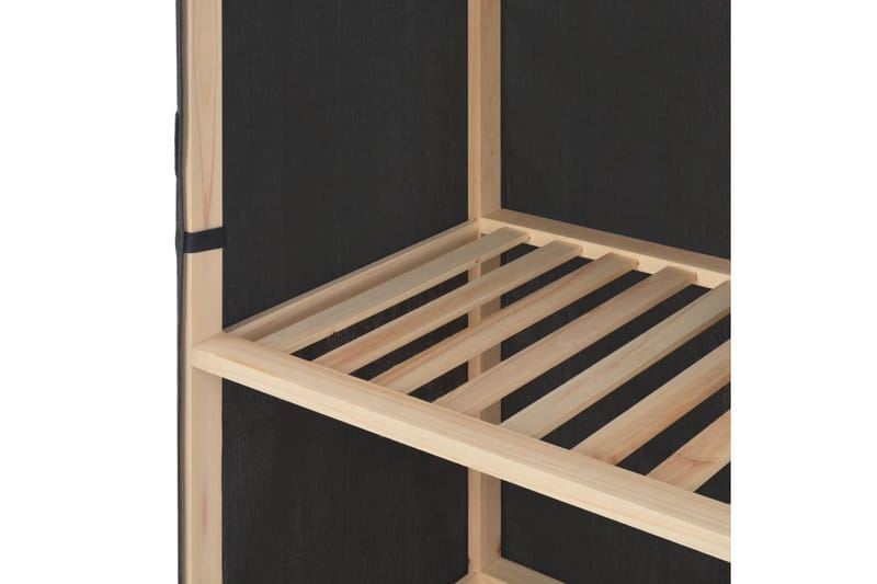 Garderob 110x40x170 cm grå tyg - Grå - Förvaring - Klädförvaring - Garderob & garderobssystem