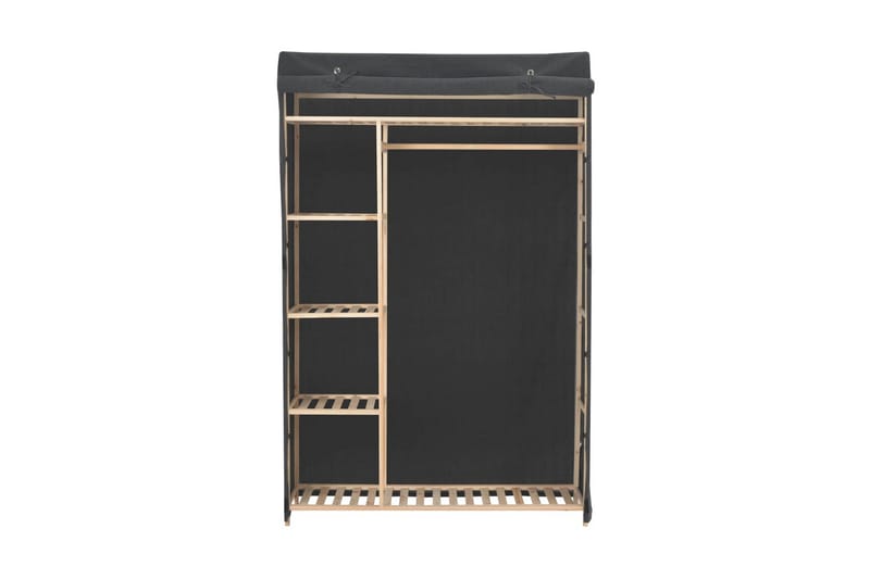 Garderob 110x40x170 cm grå tyg - Grå - Förvaring - Klädförvaring - Garderob & garderobssystem