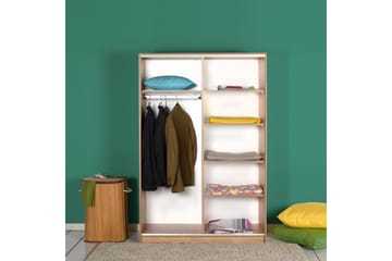 Garderob 120x182 cm - Natur - Förvaring - Klädförvaring - Garderob & garderobssystem