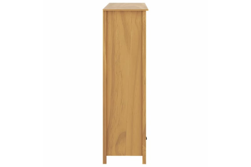 Garderob 3 dörrar Hill Range 127x50x170 cm massiv furu - Brun - Förvaring - Klädförvaring - Garderob & garderobssystem