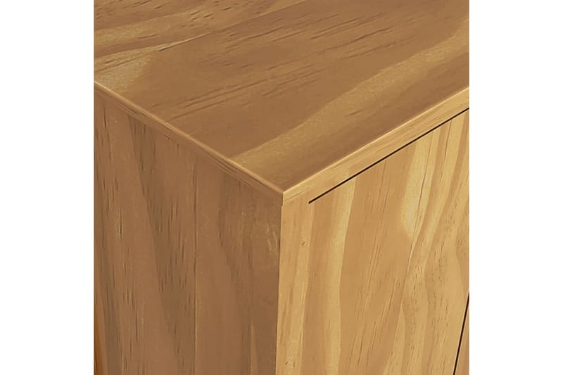 Garderob 3 dörrar Hill Range 127x50x170 cm massiv furu - Brun - Förvaring - Klädförvaring - Garderob & garderobssystem