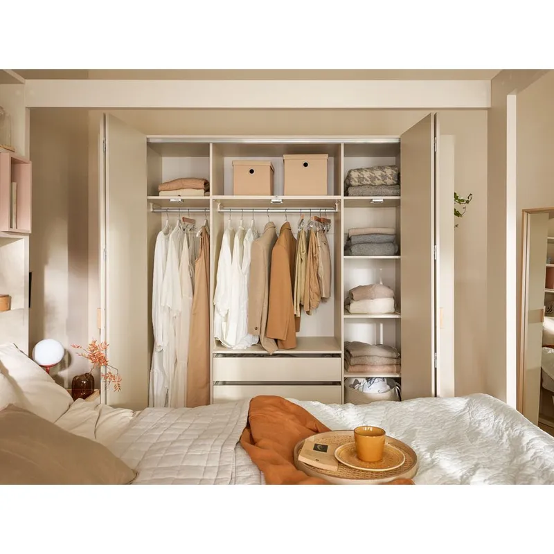 Garderob 4 You Fresh 4 Dörrar - Ek, 206 cm - Förvaring - Klädförvaring - Garderob & garderobssystem - Klädskåp & fristående garderob