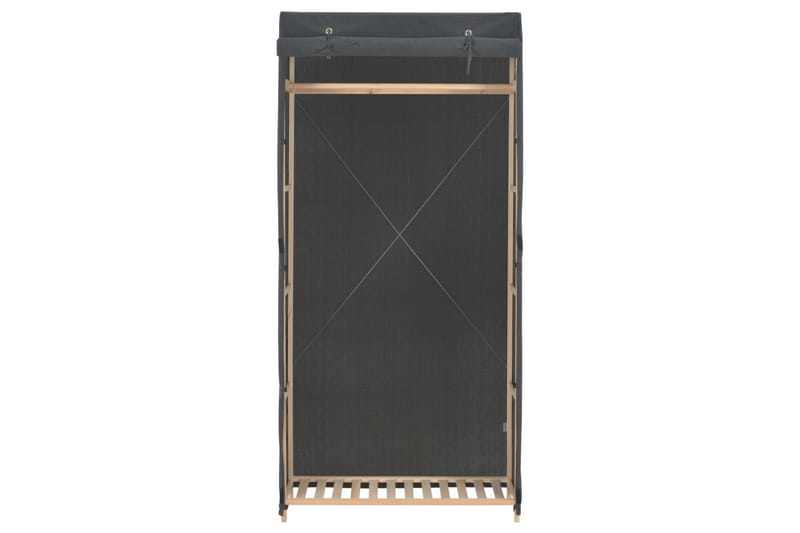 Garderob 79x40x170 cm grå tyg - Grå - Förvaring - Klädförvaring - Garderob & garderobssystem